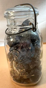 Vintage BALL Quart Canning Jar- BEACH Meteorite Stones Artist-6 - Picture 1 of 3