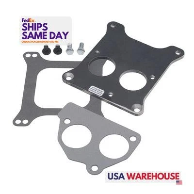 Trans-Dapt 2202, One Natural Steel Holley 4Bbl To Sbc Tbi Front Mount Performanc - Image 1 of 4