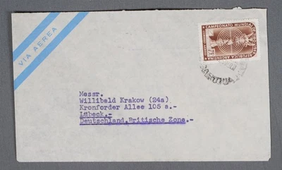 MayfairStamps Argentina 19450s World Shooting Championships to Lubeck Germany Ai - image 1 of 2