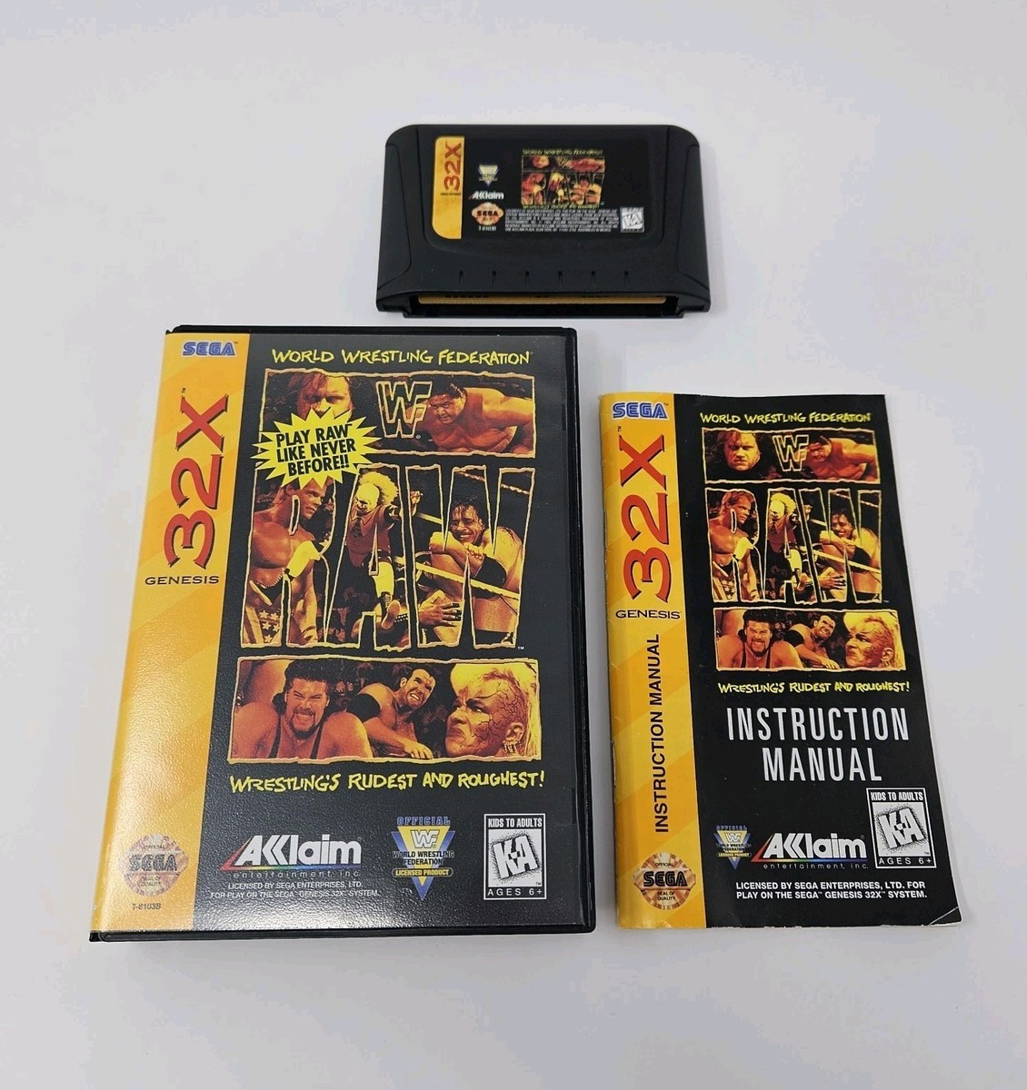 WWF Raw【中古美品・genesis北米版】 (WWF Raw - (SG) SEGA WWF Raw【中古美品・genesis北米版】 (WWF Raw - (SG) SEGA