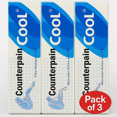 Gel analgésico Counterpain Cool 30 g (paquete de 3) - Crema tailandesa para aliviar el dolor muscular Foto 1 de 4