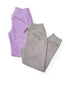 XERSION Purple Grey Jogger Sweatpant, SET of 2, Girls size Small 7/8 - Picture 1 of 7