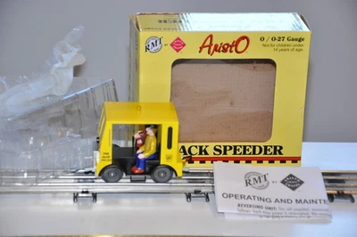 L/N Nice Aristo Craft RMT92915 O Gauge PRR Motorized Track Speeder Read Descript - Image 1 of 4