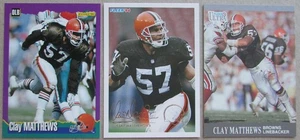 Clay Matthews 3-card lot Cleveland Browns NFL - Picture 1 of 2