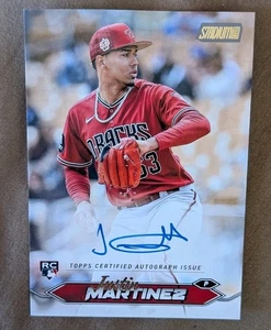 Justin Martinez 2024 Stadium Club Auto Rookie #SCBA-JM RC Diamondbacks - Picture 1 of 2