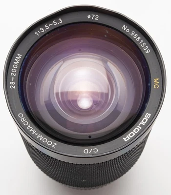 Soligor C/D Zoom + Macro MC 28-200Mm 1:3.5-5.3 - Minolta MD - Imagen 1 de 4