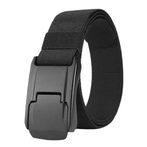 QHA Unisex Ratchet Canvas Belt – Automatic Buckle Casual Jeans Waistband CB04 - Picture 1 of 6