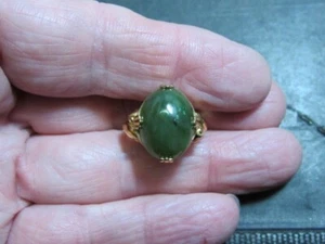 Anello giada nefrite gf 10k - Foto 1 di 15