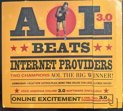 BOXER America Online Collector's / Install Disk, AOL CD/Floppy V3.0 - RARE - Image 1 of 2