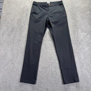 Barbell Chino Pants Mens 30x32 Navy Blue Polyester Slim Fit Travel Performance - Picture 1 of 9