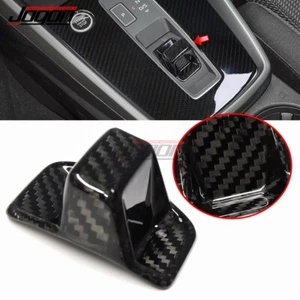 Gear Shifter Knob Head Carbon Fiber Cover Trim For Audi A3 8Y 2020 2021 S3 RS3 - Picture 1 of 9
