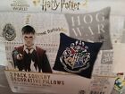 **Brand New** Harry Potter 2 PK 12"X12" Squishy Decorative Pillows Blue and Gray