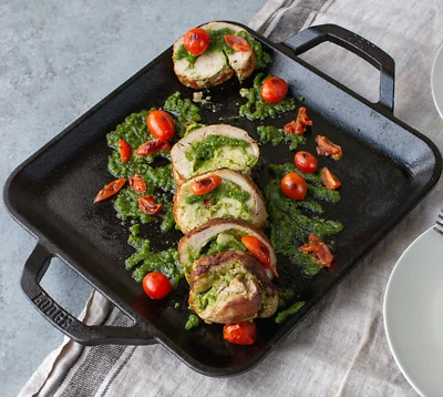 LODGE COOKWARE 28cm Square Cast Iron Chef Style Griddle - Изображение 1 из 4