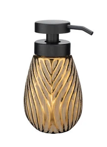 WENKO Keramik Seifenspender Mod. Idro Gold, schwungvolle Linien-Struktur - Bild 1 von 4
