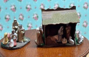 Belén miniatura para casa de muñecas hecho a mano - Imagen 1 de 5