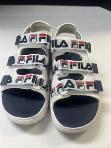 Fila Womens Disruptor Sandals White Navy Red Woman’s Size 6 - Picture 1 of 8