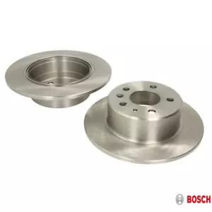 2x Bosch Brake Discs Set Rear Ø 10 15/16in for Cadillac Fiat Opel Vectra Saab - Picture 1 of 2