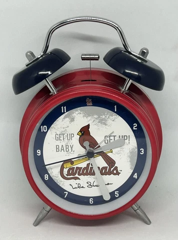 St. Louis Cardinals Mike Shannon Alarm Clock Clock Works, Bell & Voice Do Not Cover