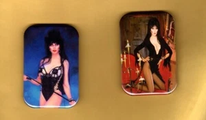 ELVIRA 2 MAGNETS OR ,BUTTON, PINBACK 2"X3" W/ ROUNDED CORNER - Picture 1 of 5