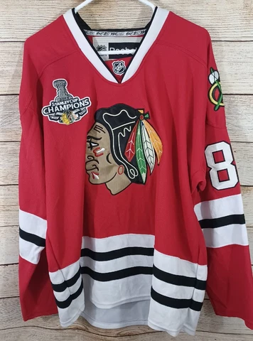 Chicago Blackhawks Marian Hossa 2013 Stanley Cup Champions Reebok Jersey Size 52 Cover