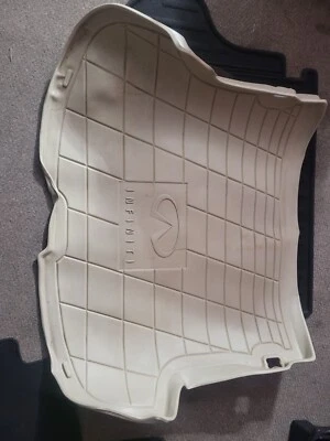 03-08 INFINITI FX35 FX45 TRUNK RUBBER BEIGE LINER ALL WEATHER OEM CARGO MAT - Image 1 of 4