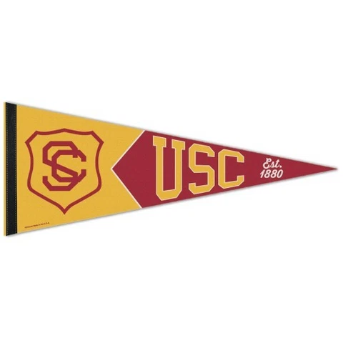 USC TROJANS PREMIUM QUALITY PENNANT 12"X30" BANNER COLLEGE VAULT Cover