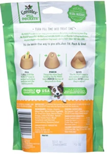 GREENIES PILL POCKETS for Dogs Capsule Size Natural Soft Dog Treats, Chicken Fla - Picture 1 of 8