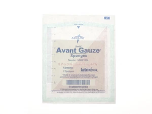 Medline Avant Gauze Non Woven Sterile Sponge - 3" x 3" - 4-Ply - Box of 80 - Picture 1 of 1