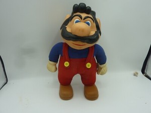 Vintage Nintendo Super Marios Bros Plush Stuffed Toy 1989 Applause 12" No Hat