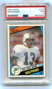 1984 Topps DAN MARINO PSA 7 #123 Rookie Card HOF Miami Dolphins NM