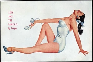 PIN-UP de Vargas años 50 (#15 en una serie de revistas). P&P gratis Reino Unido - Imagen 1 de 1