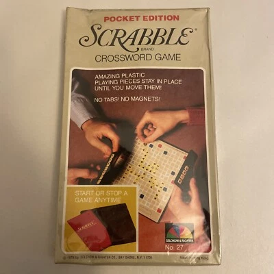 Vintage Scrabble Travel Crossword Game Pocket Ed 1978 #27 - Image 1 of 4