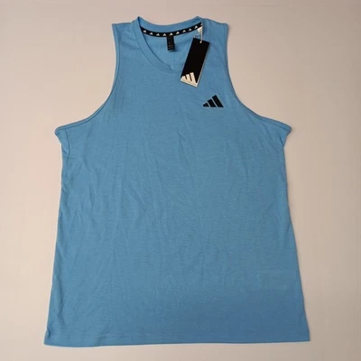 Camiseta sin mangas de entrenamiento multideportivo Adidas para hombre talla M mediana semi azul ráfaga JC5373 Foto 1 de 4