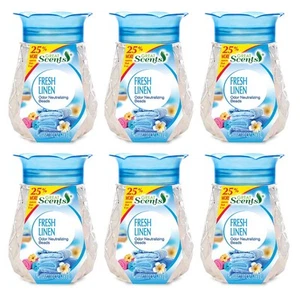 Air Freshener Gel Fresh Linen  Eliminates Odors  Made with Natural Essential O - Picture 1 of 4