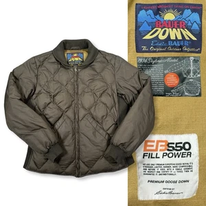 Eddie Bauer 1936 Skyliner Down Jacket Men’s XL 550 Fill Quilted Bomber Green - Picture 1 of 15