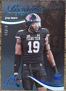 Panini Prestige Tyree Wilson Xtra Points Platinum #02/10 Raiders #384 RC 2023 - Imagen 1 de 2