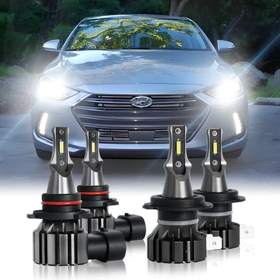 Kit combinado de bombillas LED de haz alto/bajo 6000 k para Hyundai Elantra 2017-2018 Foto 1 de 4