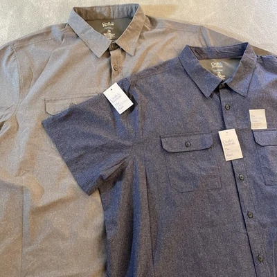 2X Lot NEW Croft & Barrow Shirt Mens 2XB Button Vented Quick Dry Fishing Hiker - Image 1 of 4
