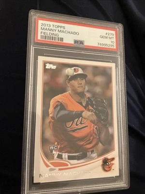 Manny Machado 2013 Topps Fielding Rookie PSA 10 Foto 1 de 2