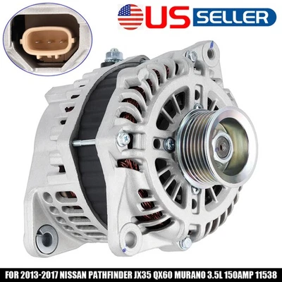 Genuine OE Alternator Fit 2013-2017 Nissan Murano Pathfinder /INFINITI JX35 QX60 Foto 1 de 4