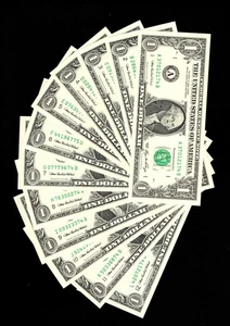 2006 One Dollar Bill District Set All 12 Districts Crisp UNC LOT - Picture 1 of 3