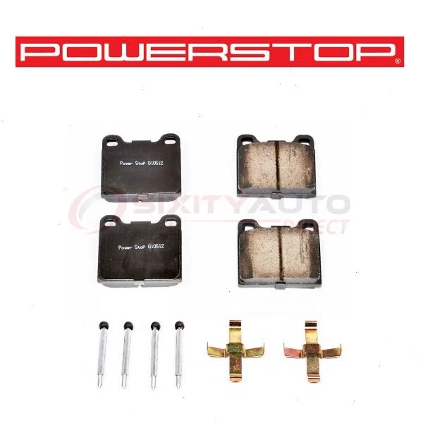 PowerStop Rear Disc Brake Pad & Hardware Kit for 1990-1993 Volvo 240 - lh — 第 1/4 张图片