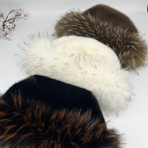 Ear Protection Fisherman Hat Soft Plush Mongolian Cap Women Panama Cap Winter - Picture 1 of 16