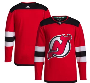 Adidas NHL New Jersey Devils Home Primegreen Hockey Jersey Mens Size 46 Red NWT - Picture 1 of 7