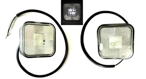 2x Weiß LED Umrissleuchte Begrenzungsleuchte Positionsleuchte E9 LKW PKW SET     - Bild 1 von 12