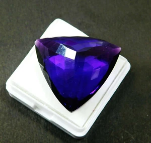 Natürlicher violetter Amethyst 45 kt lose Edelstein zertifiziert durchscheinend für Schmuck - Bild 1 von 7