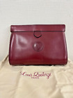Authentic Vintage Louis Quatorze Clutch bag second bag Bordeaux with storage bag