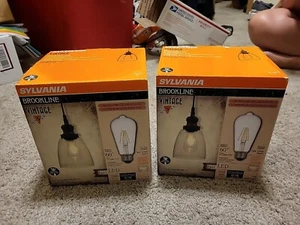 Sylvania BROOKLINE Bell Ceiling Mount LED Light Matte Black 75512 - Picture 1 of 5