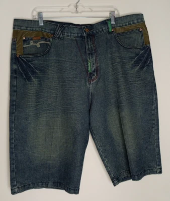 LR Geans Jean Shorts Mens Size 42 Denim Lifted Research Group Distressed LRG - Image 1 of 4