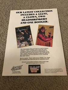 Vintage 1994 ACTION PACKED WWF CARDS PRINT AD UNDERTAKER MACHO MAN RANDY SAVAGE - Picture 1 of 1